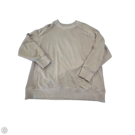 Sweatshirt Crewneck By Aerie In Yellow, Size: Xs