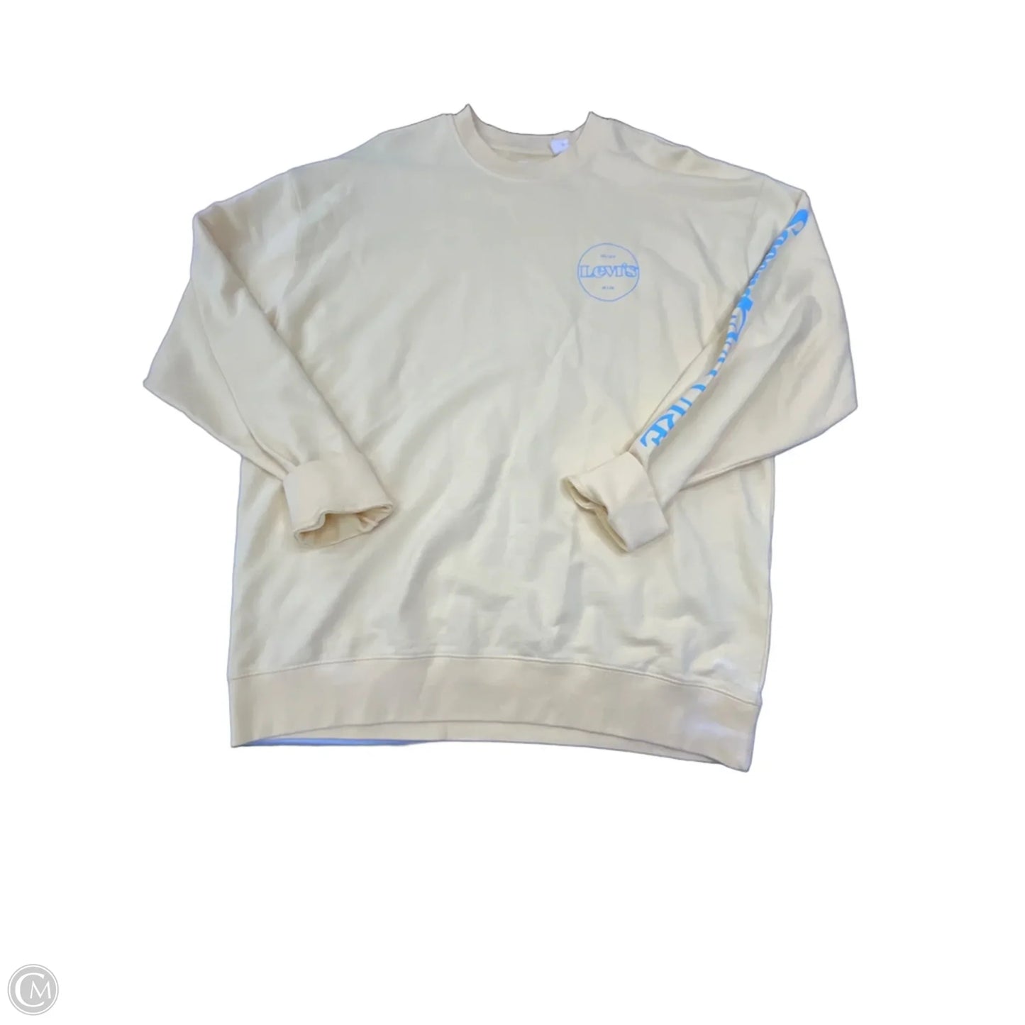Sweatshirt Crewneck By Levis In Yellow, Size: M