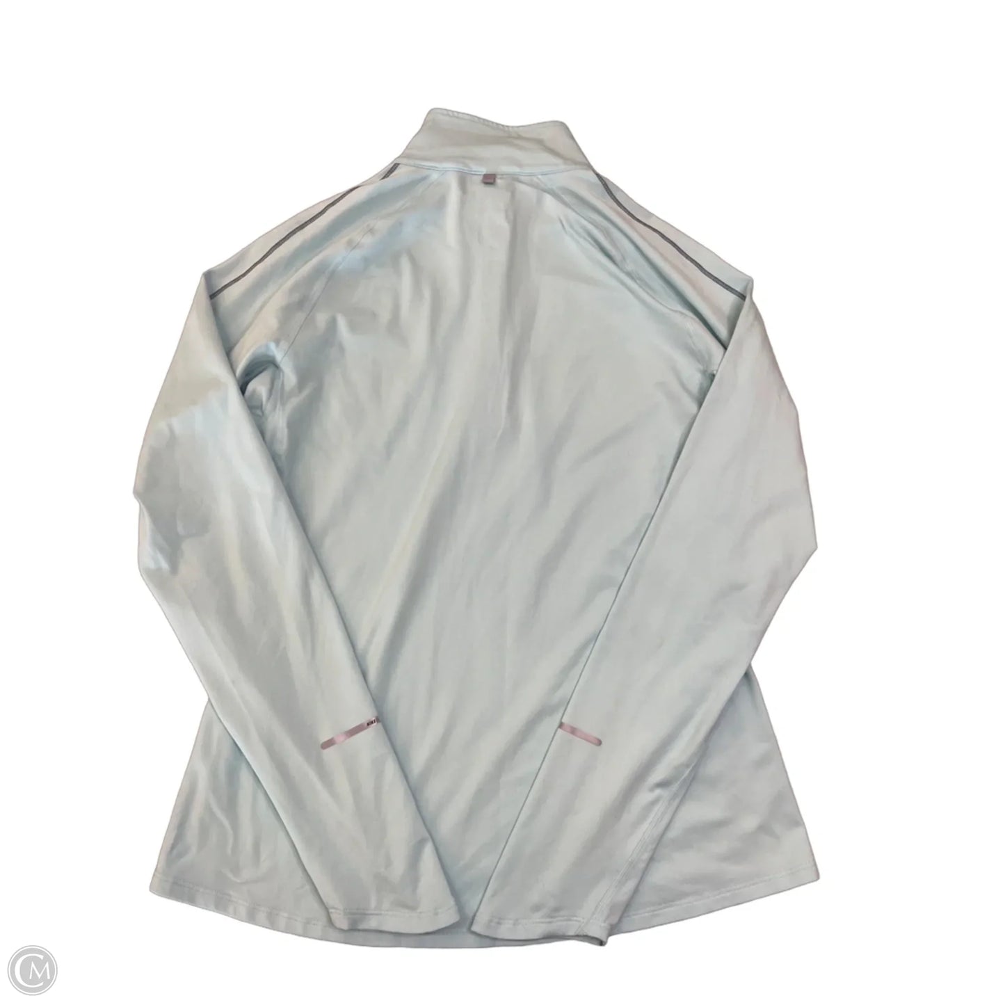 Athletic Top Long Sleeve Collar By Nike Apparel In Blue, Size: M