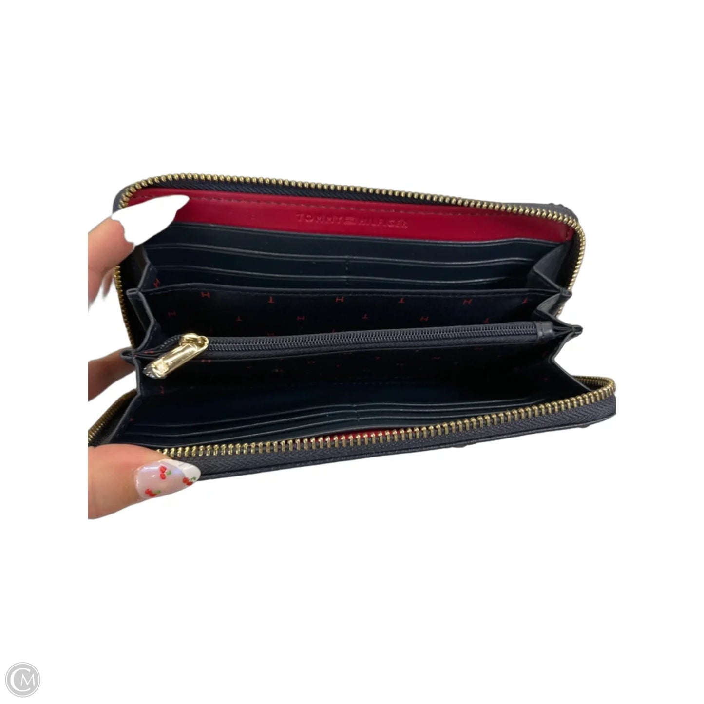 Wallet Leather By Tommy Hilfiger, Size: Large