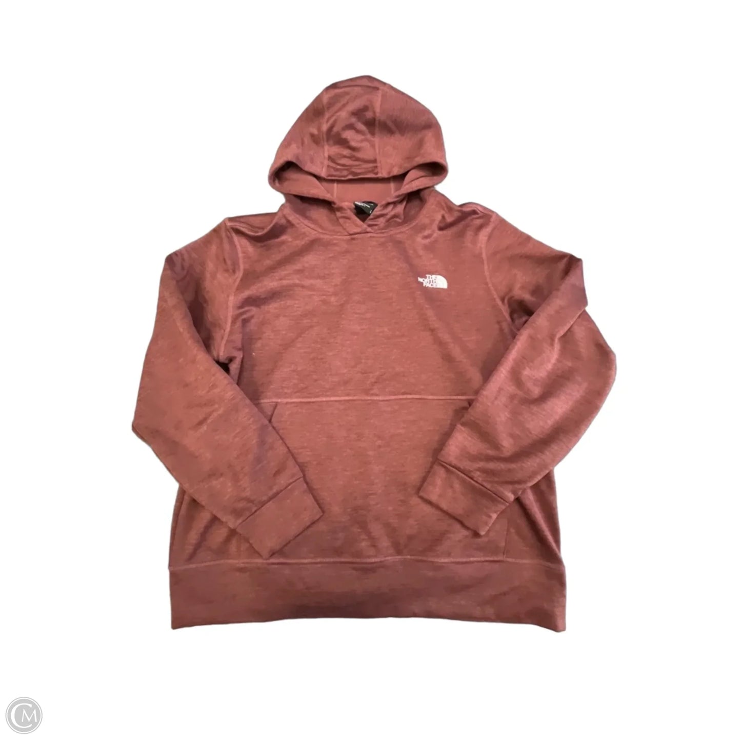 Athletic Sweatshirt Hoodie By The North Face In Red, Size: L
