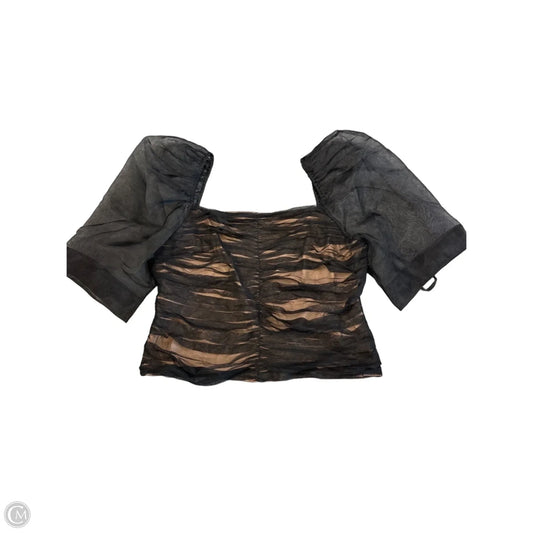 Blouse Short Sleeve By Maeve In Black, Size: Xl