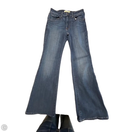 Jeans Flared By Levis In Blue Denim, Size: 10