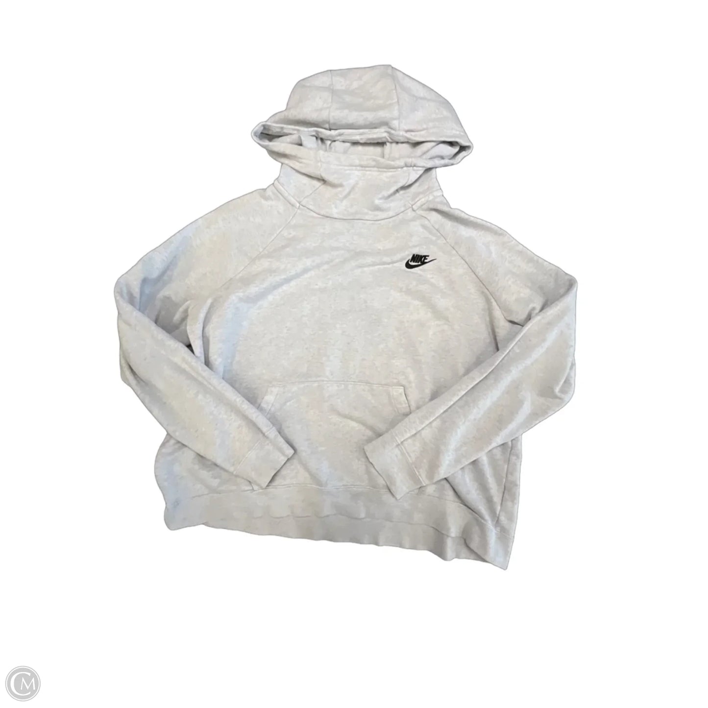 Athletic Sweatshirt Hoodie By Nike Apparel In Grey, Size: Xl