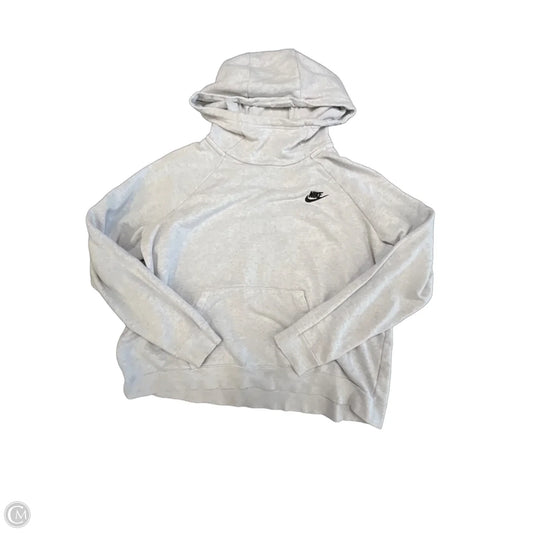 Athletic Sweatshirt Hoodie By Nike Apparel In Grey, Size: Xl