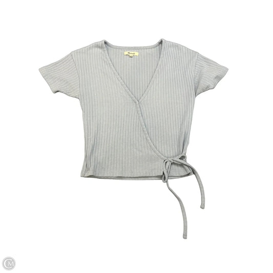 Top Short Sleeve By Madewell In Blue, Size: Xxs