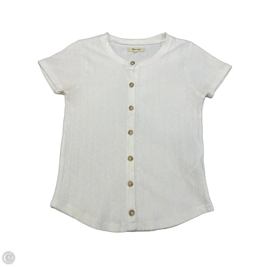 Top Short Sleeve By Madewell In White, Size: Xs