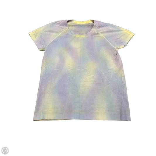 Athletic Top Short Sleeve By Lululemon In Tie Dye Print, Size: Xs