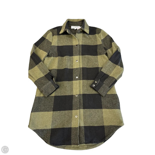 Jacket Shirt By Steve Madden In Green, Size: S
