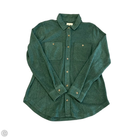 Jacket Shirt By Thread And Supply In Green, Size: S