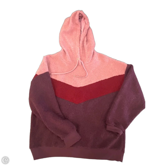 Sweatshirt Hoodie By Xersion In Pink, Size: L