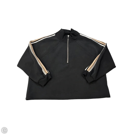 Athletic Top Long Sleeve Collar By Spiritual Gangster In Black, Size: L