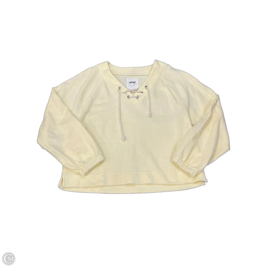 Sweatshirt Crewneck By Aerie In Yellow, Size: M