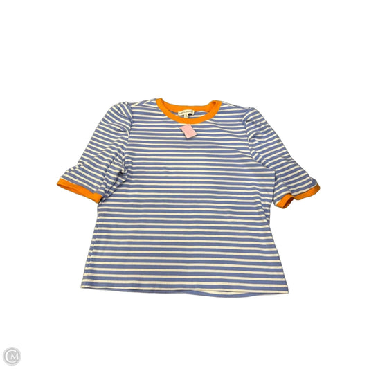 Top Short Sleeve Designer By Rebecca Minkoff In Striped Pattern, Size: Xxl