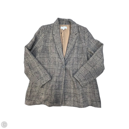 Blazer By The Drop In Plaid Pattern, Size: 2x
