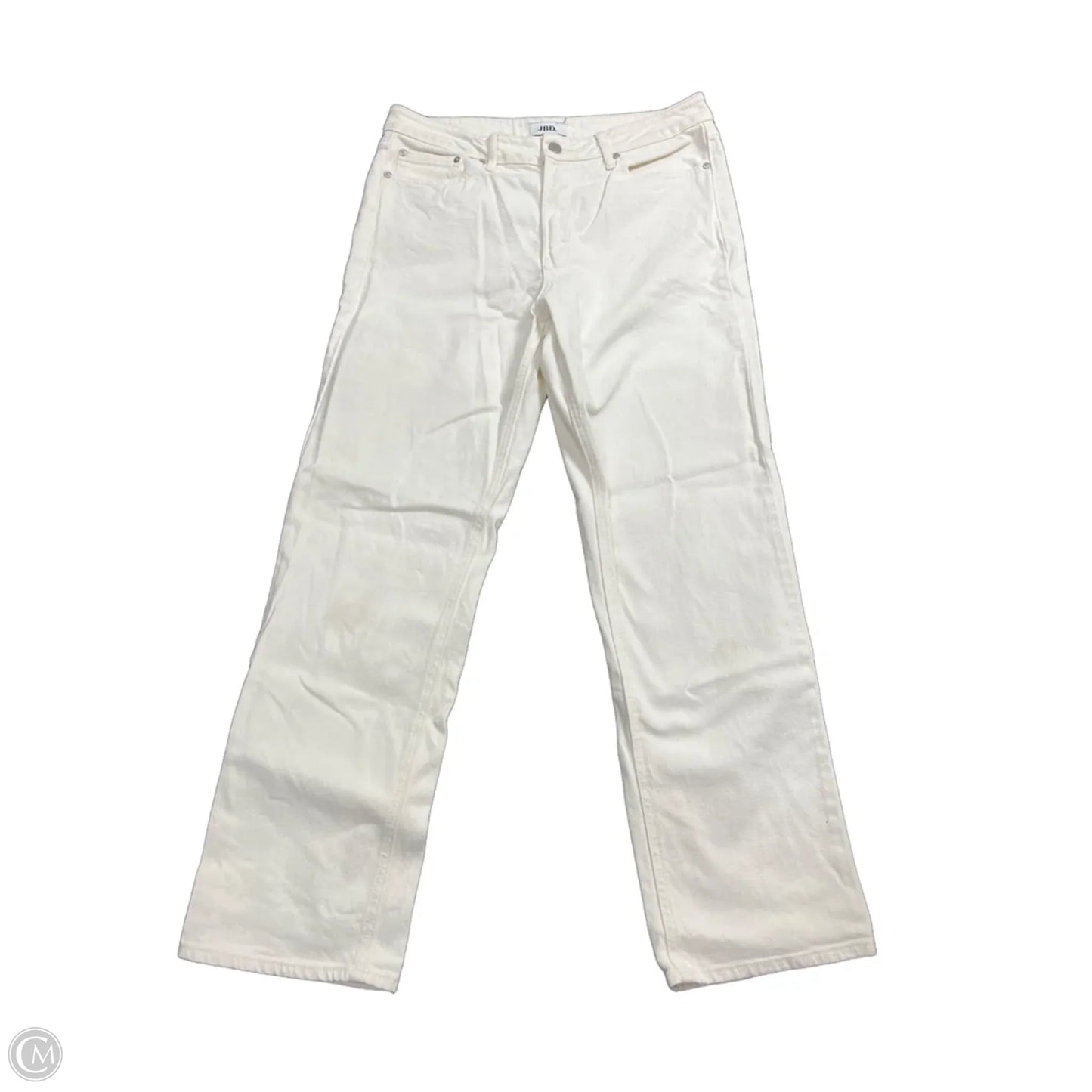 Jeans Straight By Just Black In Cream Denim, Size: 12