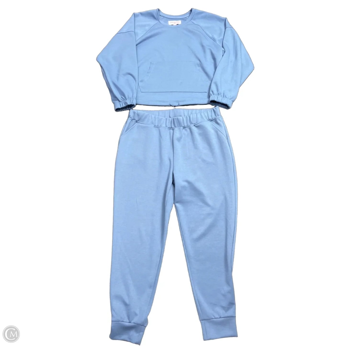 Pants Set 2pc By Adrienne Vittadini In Blue, Size: L