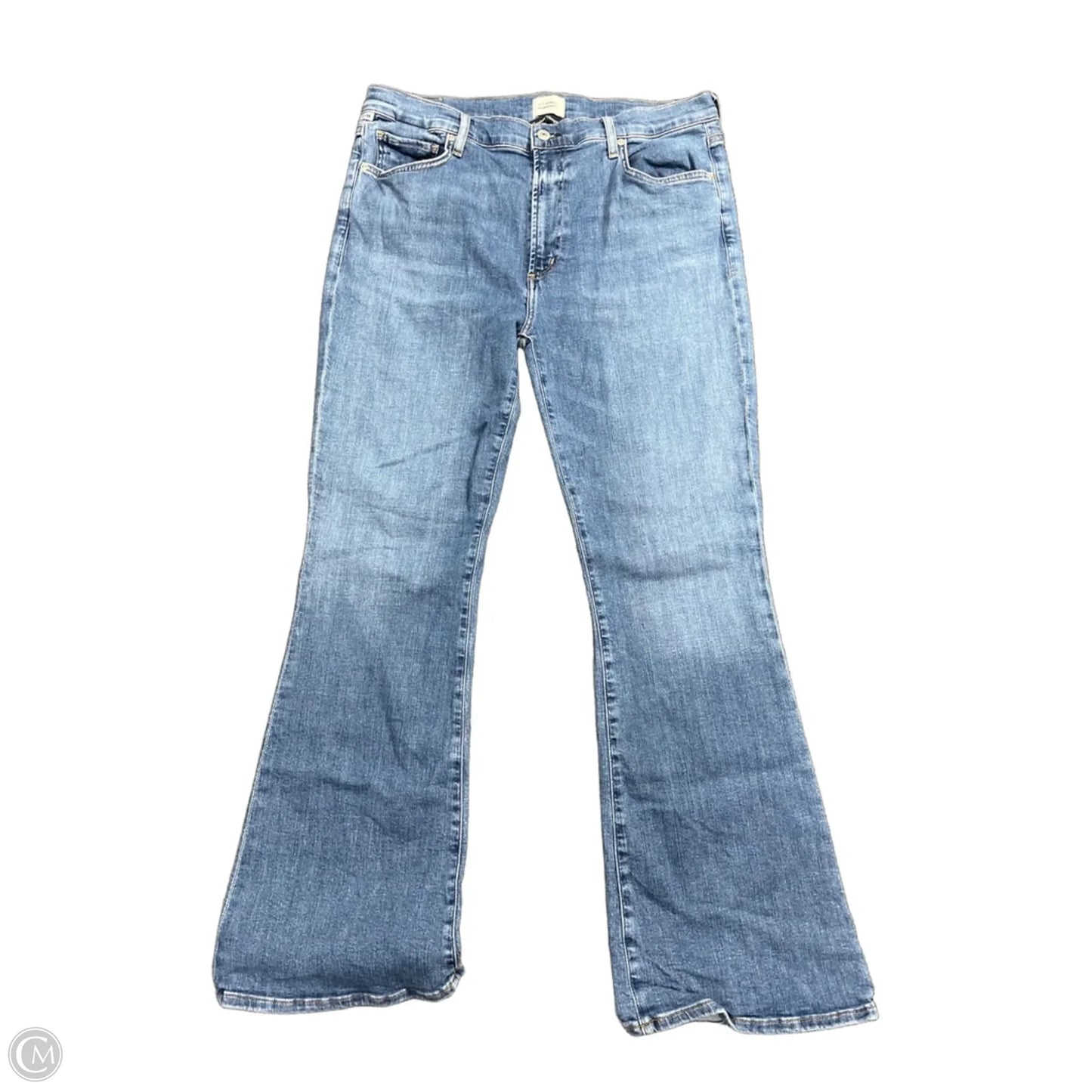 Jeans Flared By Citizens Of Humanity In Blue Denim, Size: 14