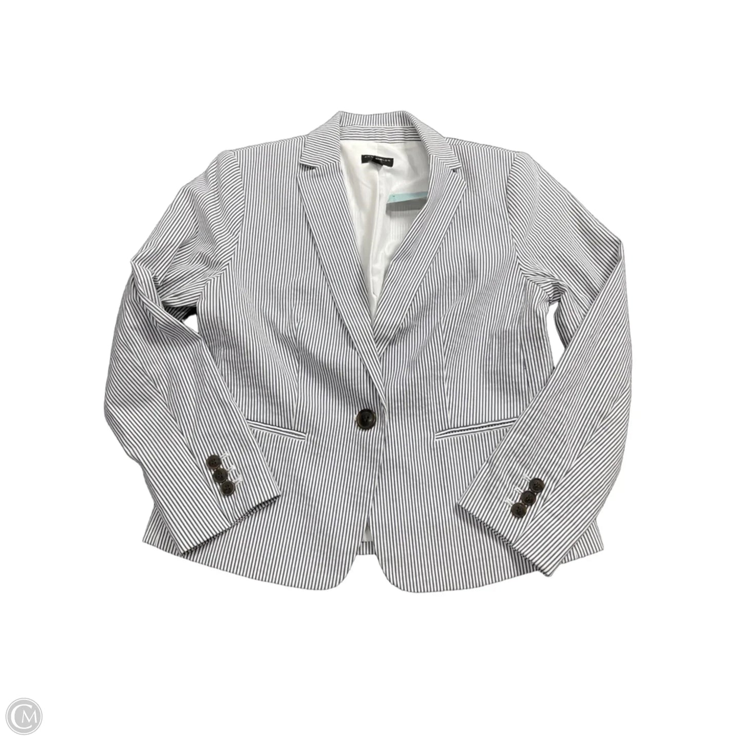 Blazer By Ann Taylor In Striped Pattern, Size: Xsp