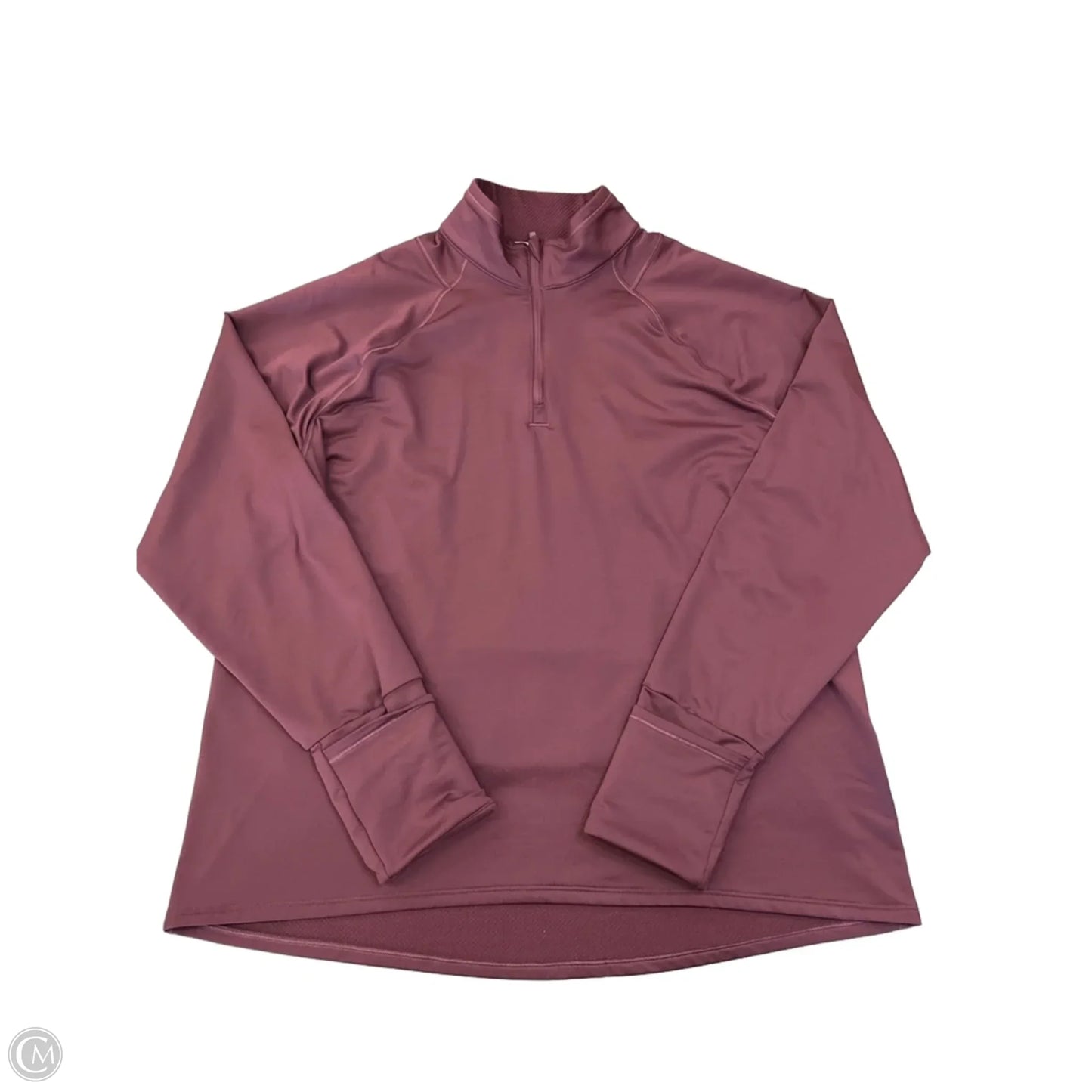 Athletic Jacket By Athleta In Maroon, Size: Xl