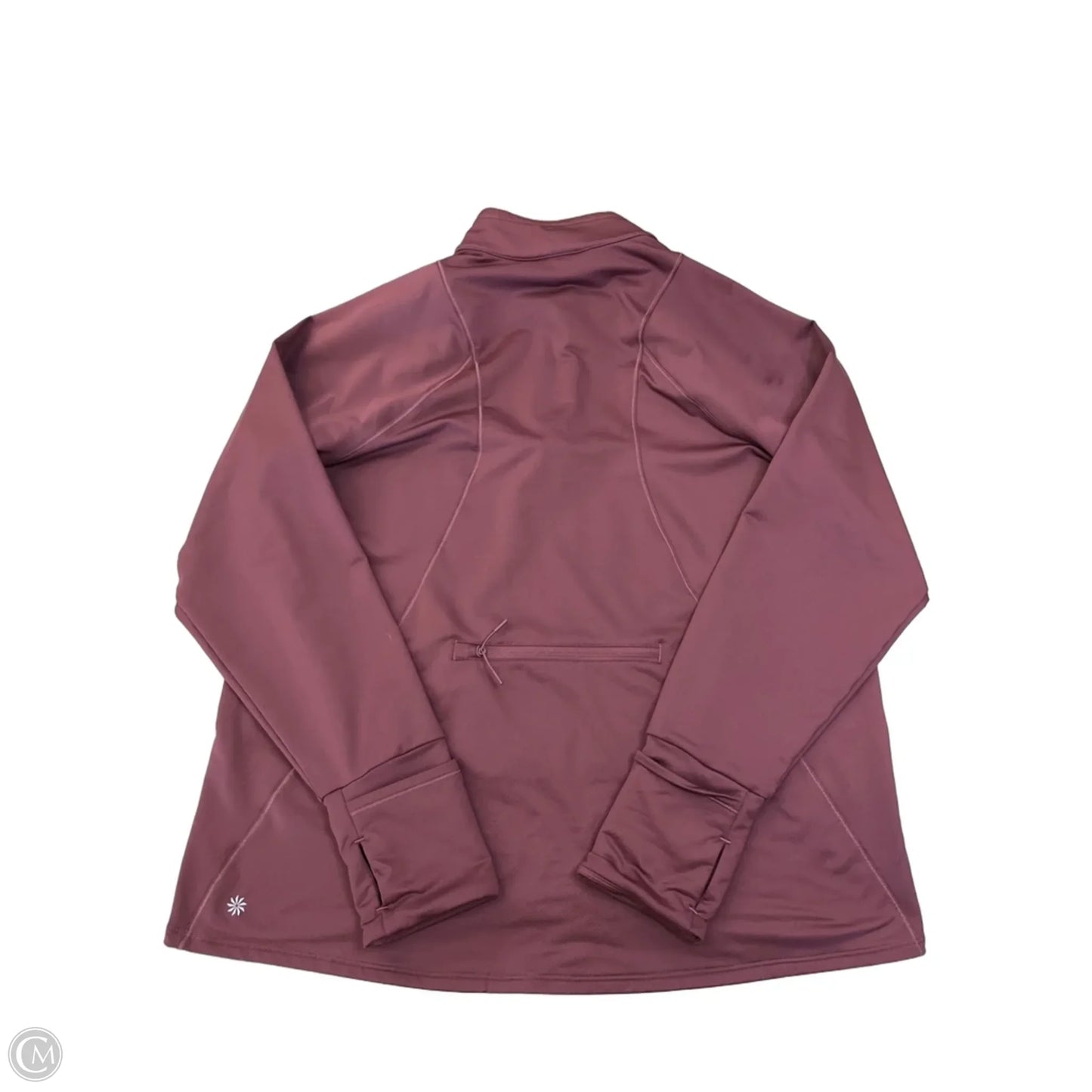 Athletic Jacket By Athleta In Maroon, Size: Xl