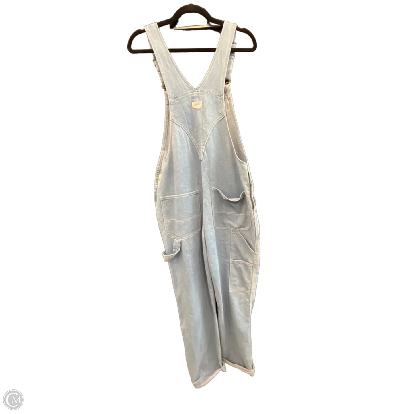 Overalls By Clothes Mentor In Blue Denim, Size: M