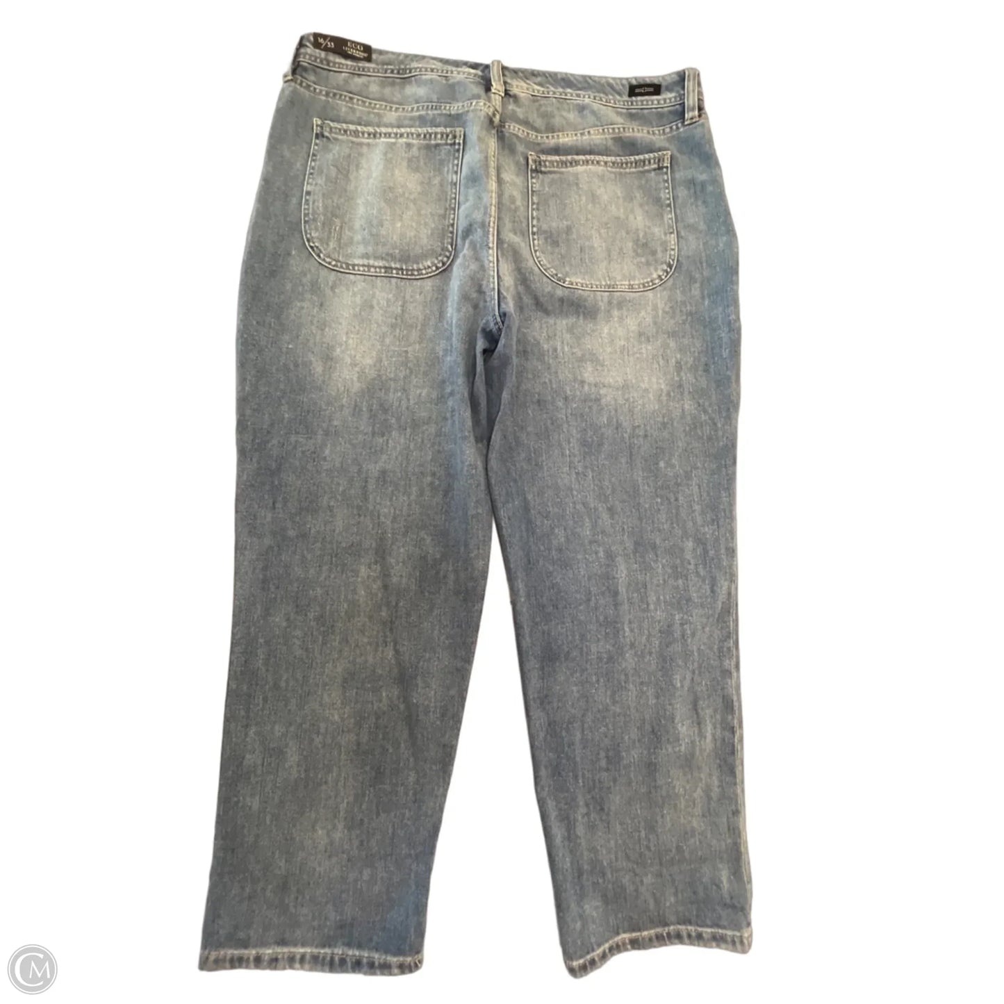 Jeans Cropped By Liverpool In Blue Denim, Size: 16