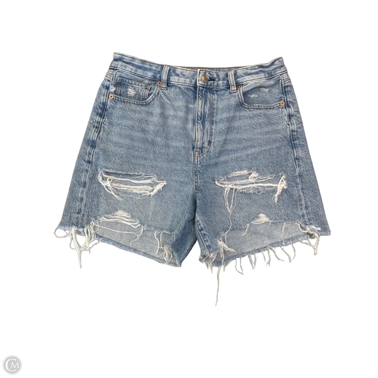 Shorts By American Eagle In Blue Denim, Size: M