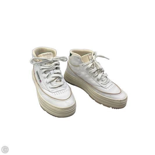 Shoes Sneakers Platform By Reebok In Green & White, Size: 7.5