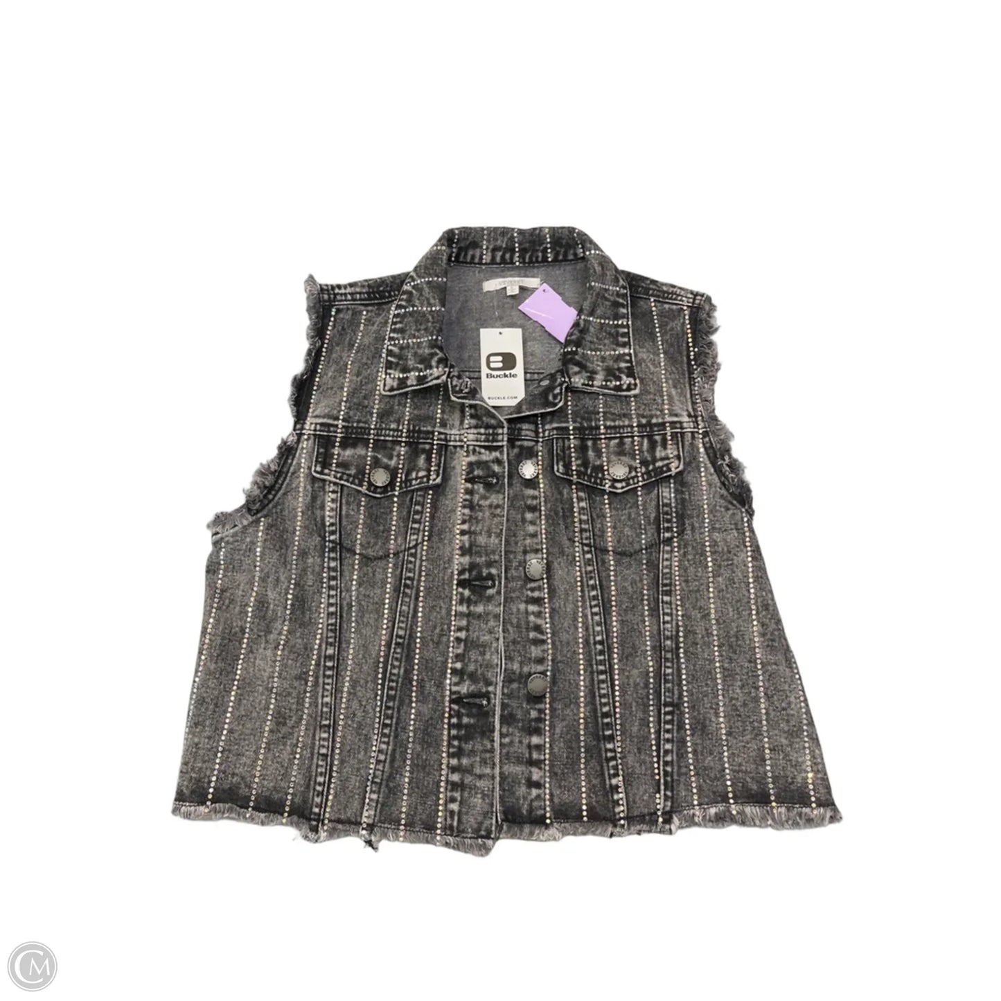 Vest Other By Vervet In Black Denim, Size: S