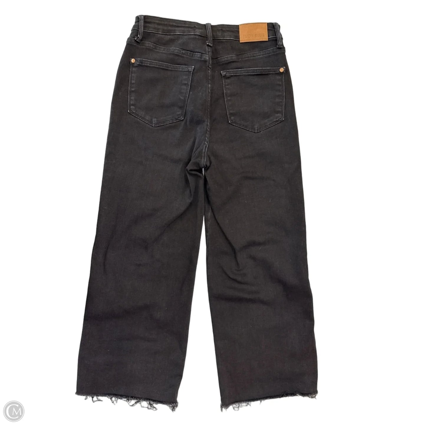 Jeans Cropped By Judy Blue In Black Denim, Size: 6
