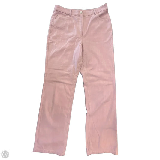 Jeans Straight By Akris In Pink Denim, Size: 8