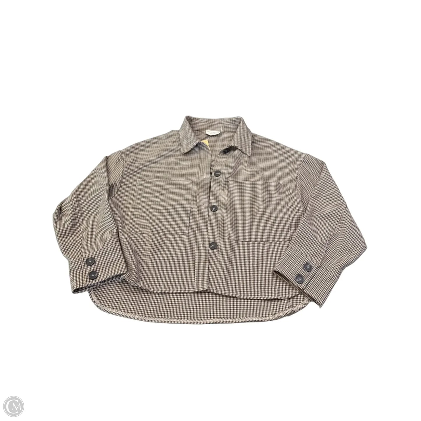 Jacket Shirt By Dress Forum In Checkered Pattern, Size: S