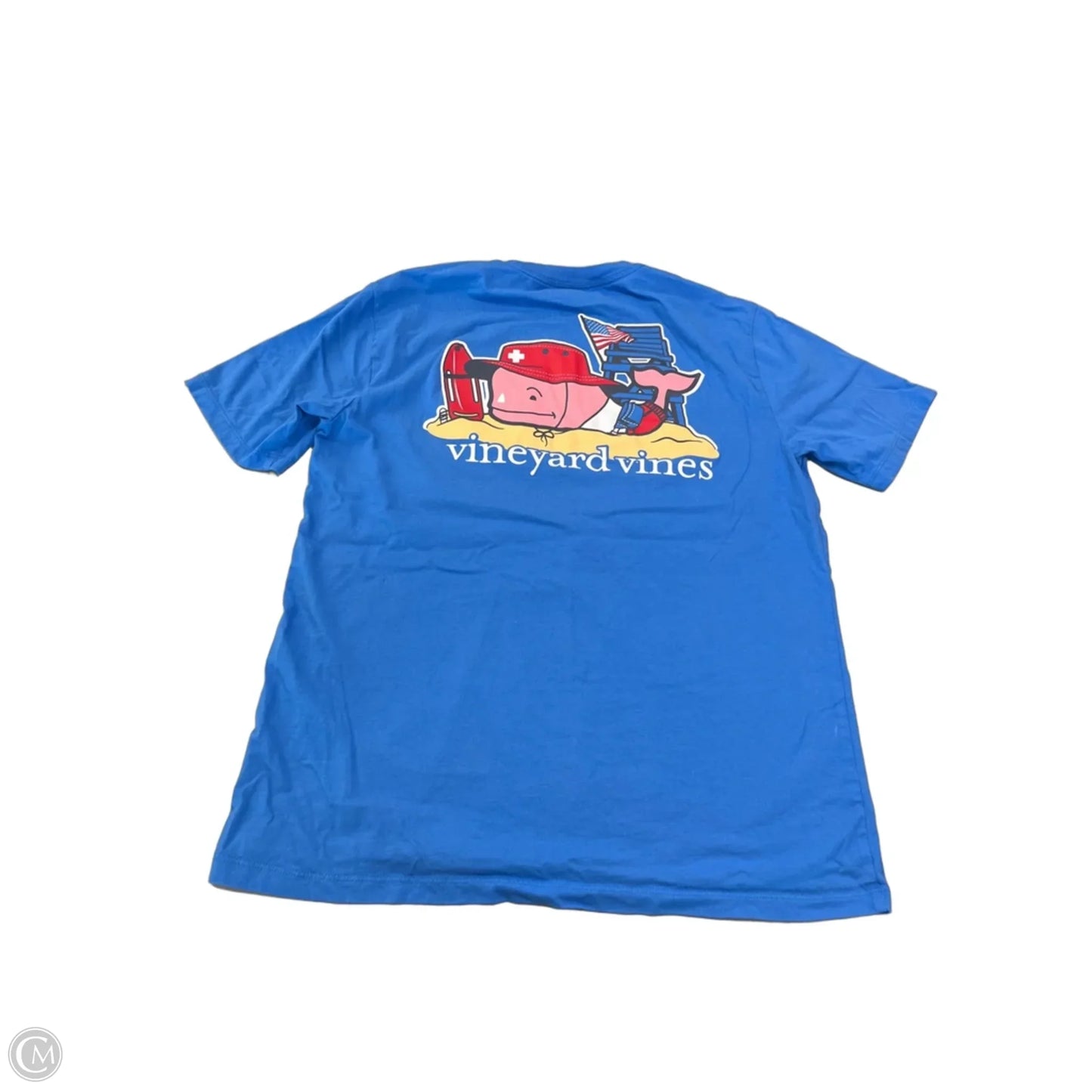 Top Short Sleeve Basic By Vineyard Vines In Blue, Size: S