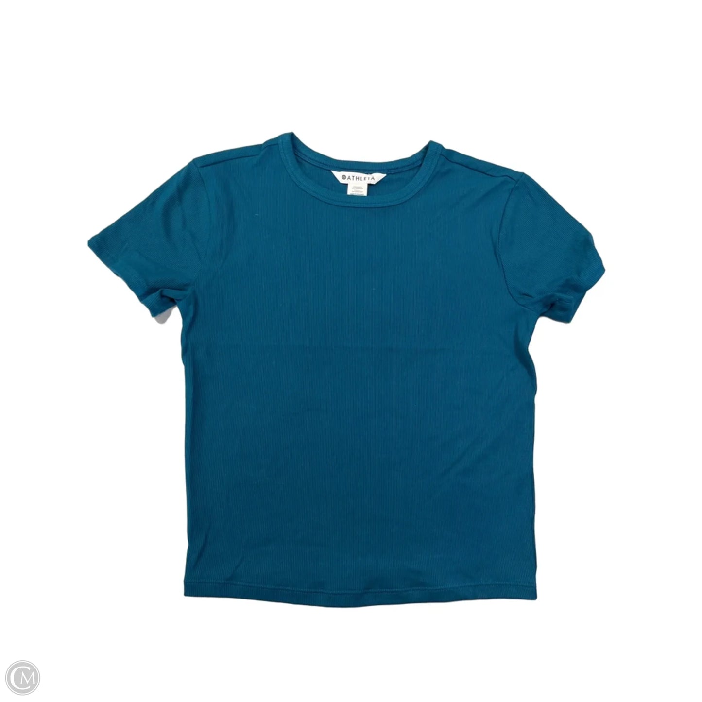 Athletic Top Short Sleeve By Athleta In Teal, Size: Xs