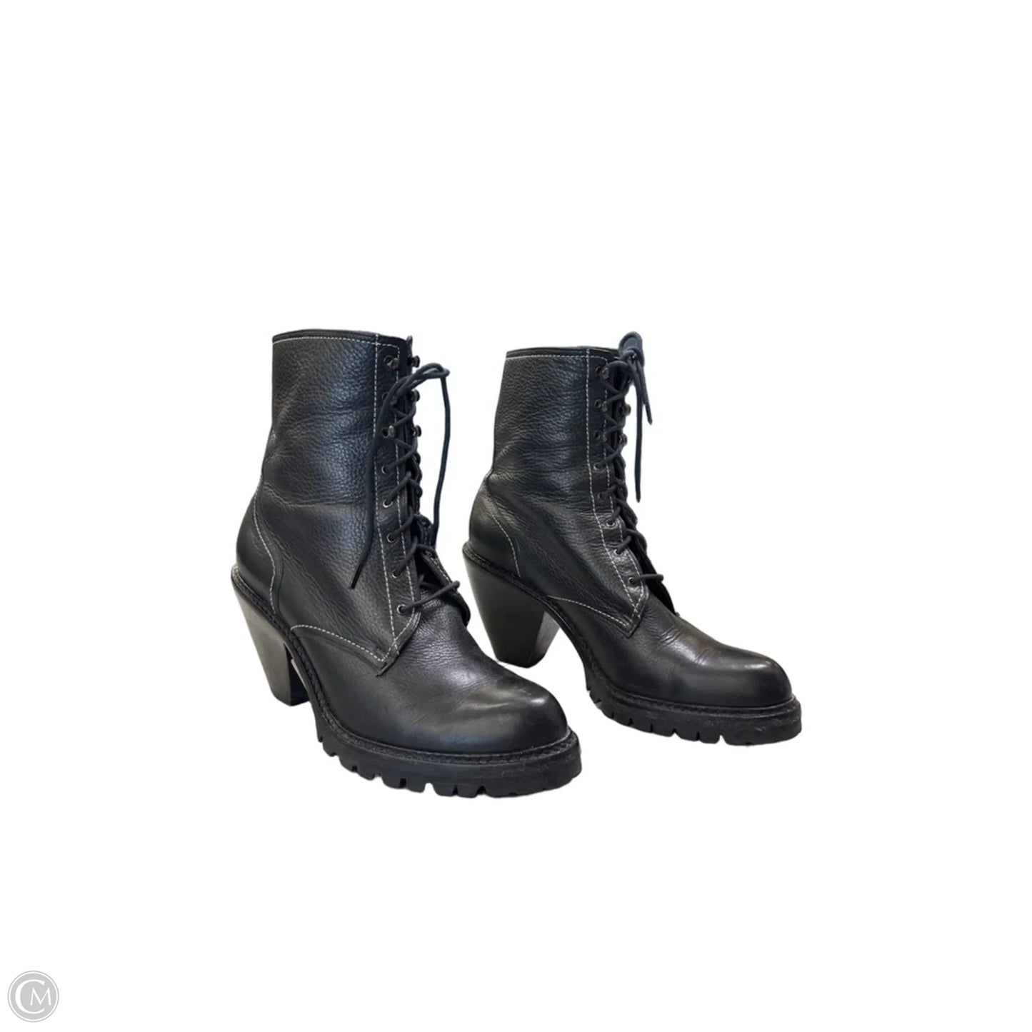 Boots Ankle Heels By Via Spiga In Black, Size: 7.5