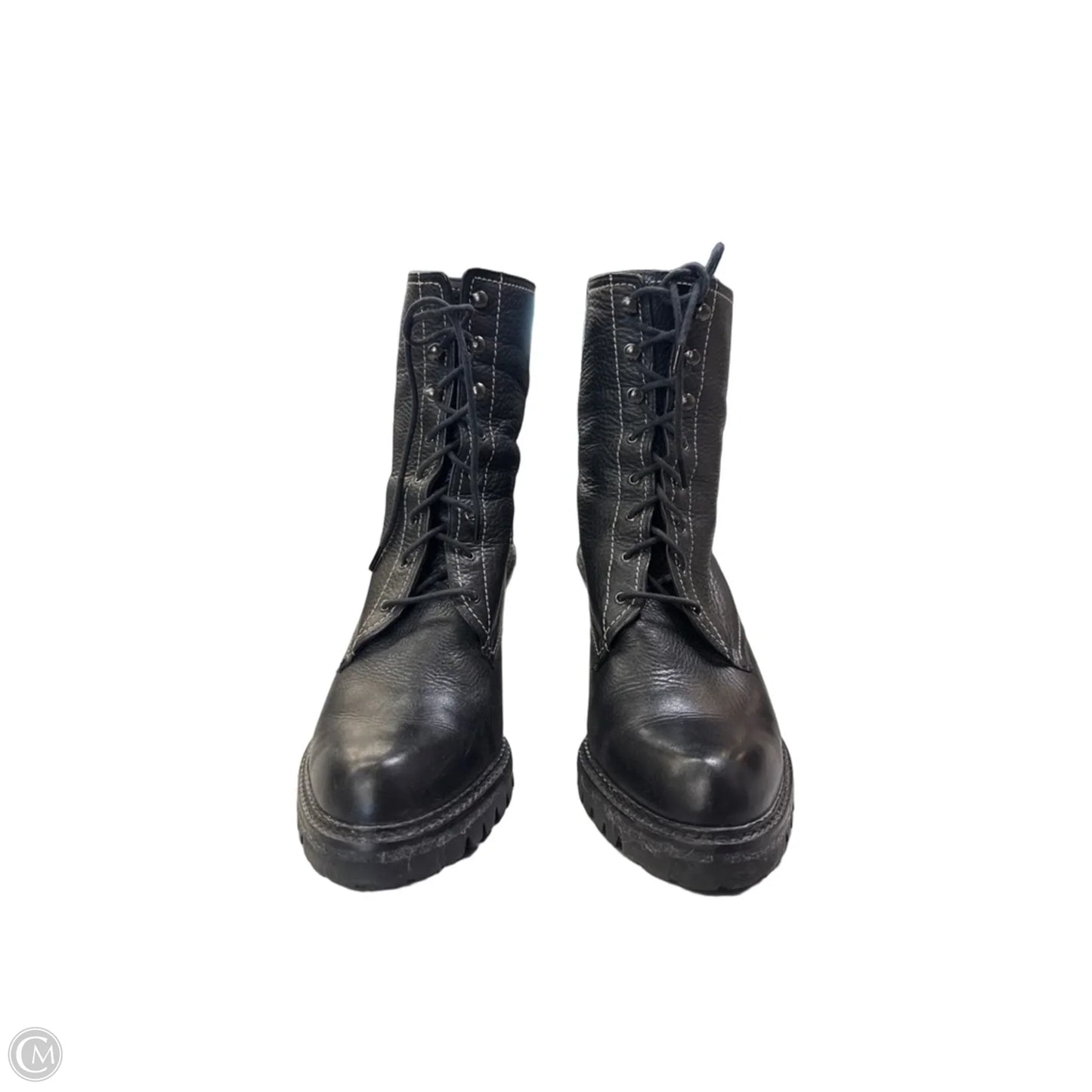 Boots Ankle Heels By Via Spiga In Black, Size: 7.5