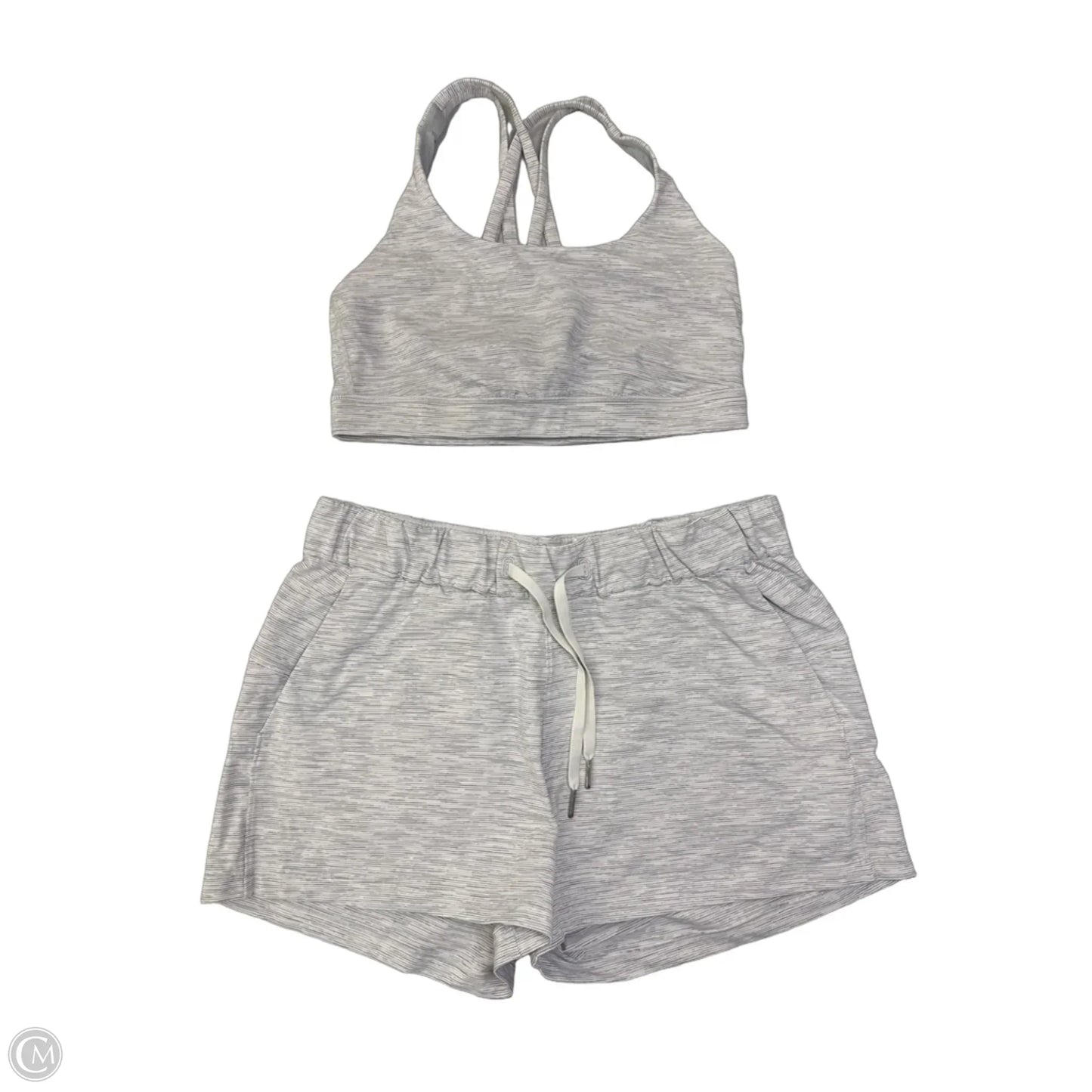 Athletic Shorts 2pc By Lululemon In Grey, Size: M
