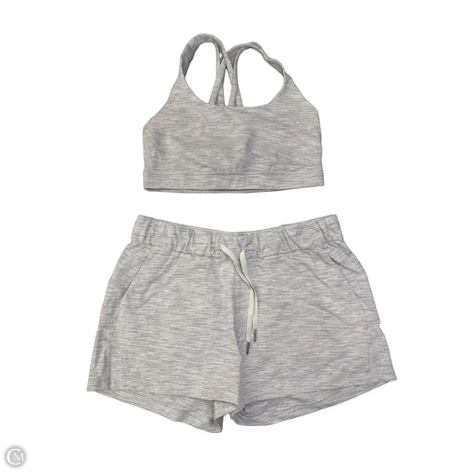 Athletic Shorts 2pc By Lululemon In Grey, Size: M