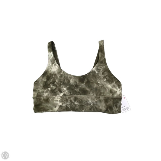 Athletic Bra By Lululemon In Tie Dye Print, Size: L