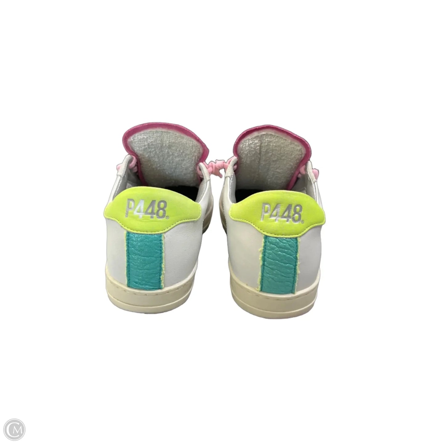 Shoes Sneakers By P448 In Green & Pink, Size: 6