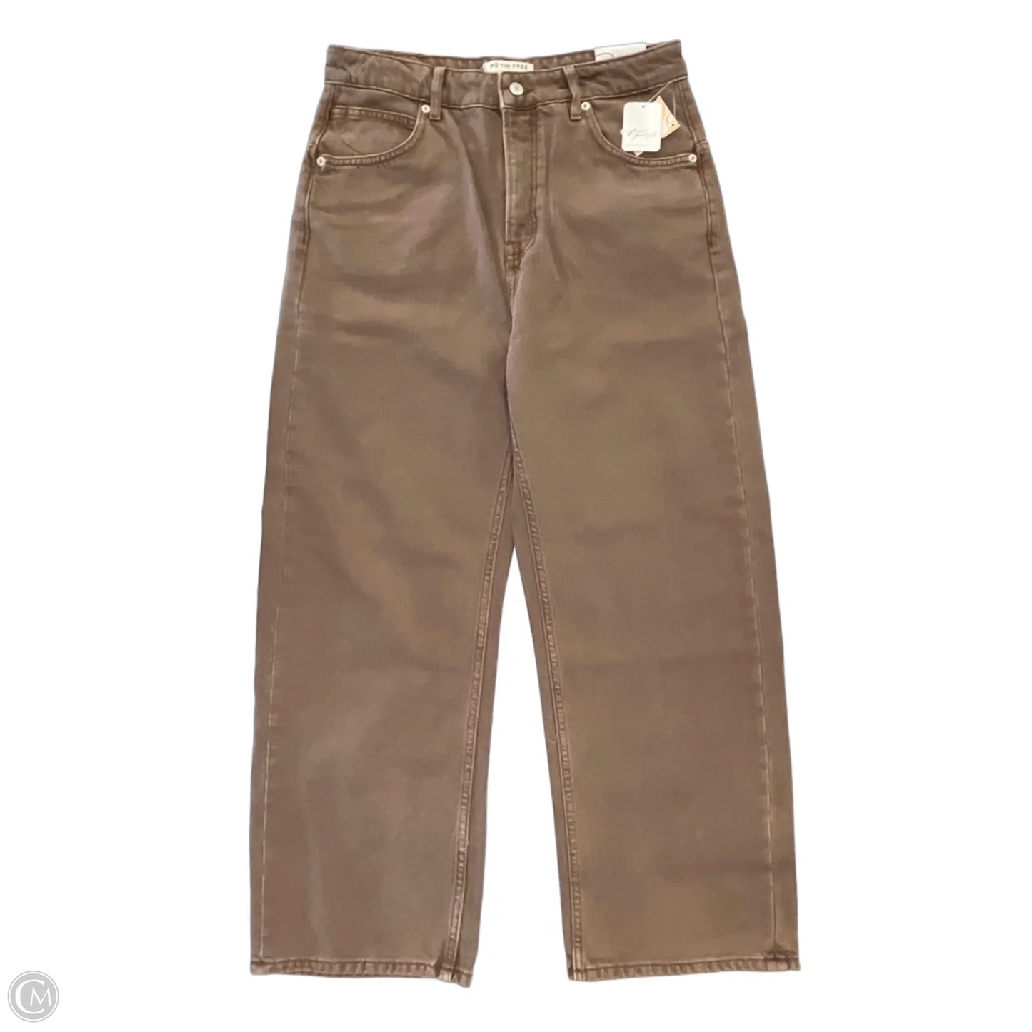 Jeans Boyfriend By We The Free In Brown Denim, Size: 6l