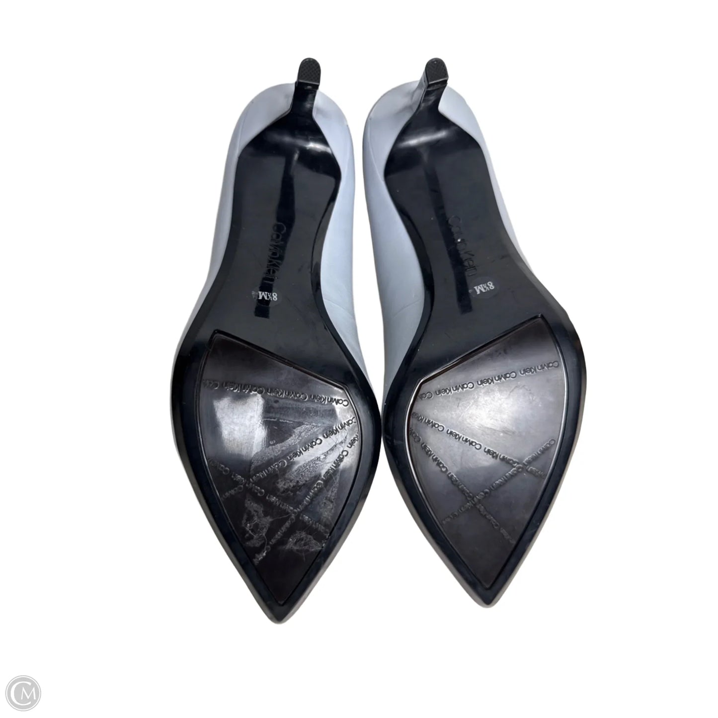 Shoes Heels Stiletto By Calvin Klein In Grey, Size: 8.5