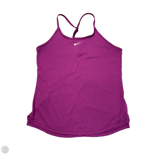 Athletic Tank Top By Nike Apparel In Purple, Size: M