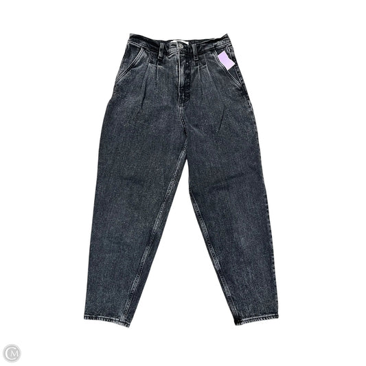 Jeans Straight By Abercrombie And Fitch In Black Denim, Size: 4