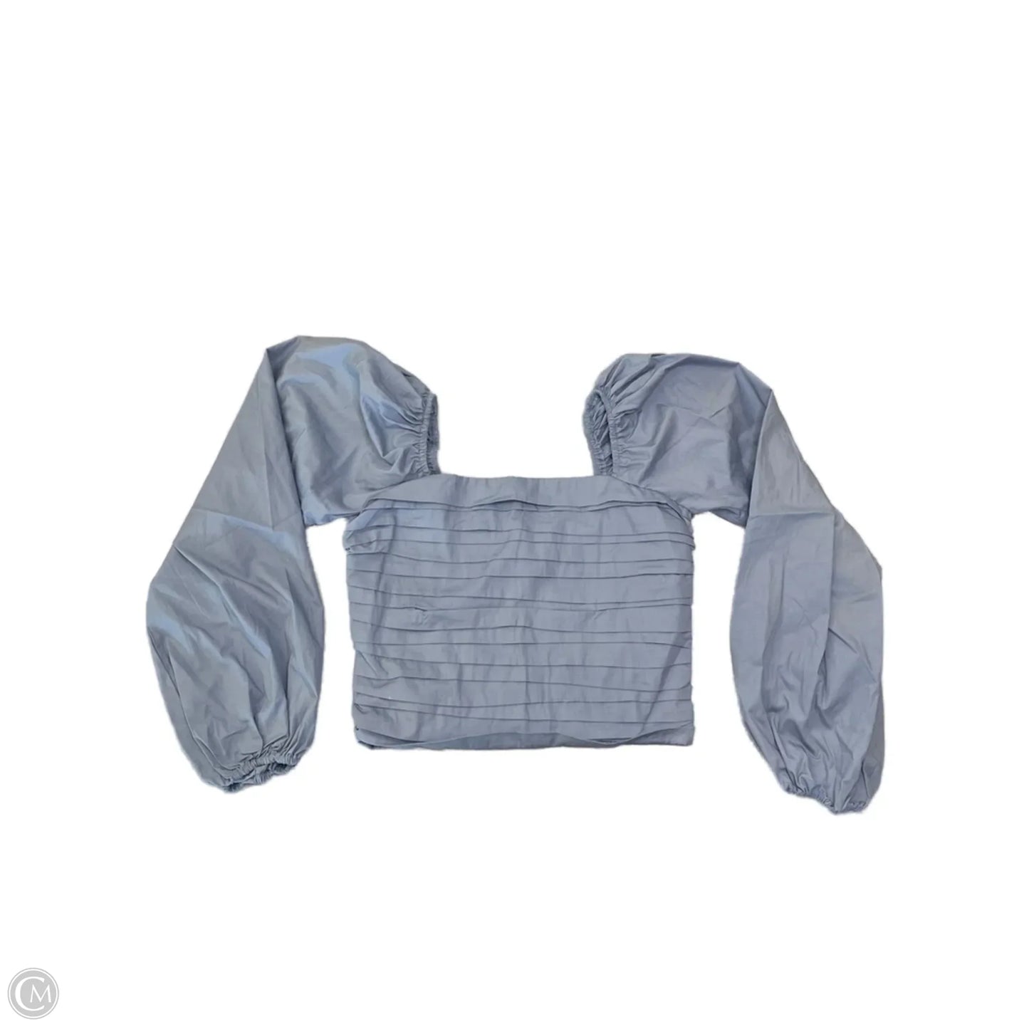 Blouse Long Sleeve By Abercrombie And Fitch In Blue, Size: S