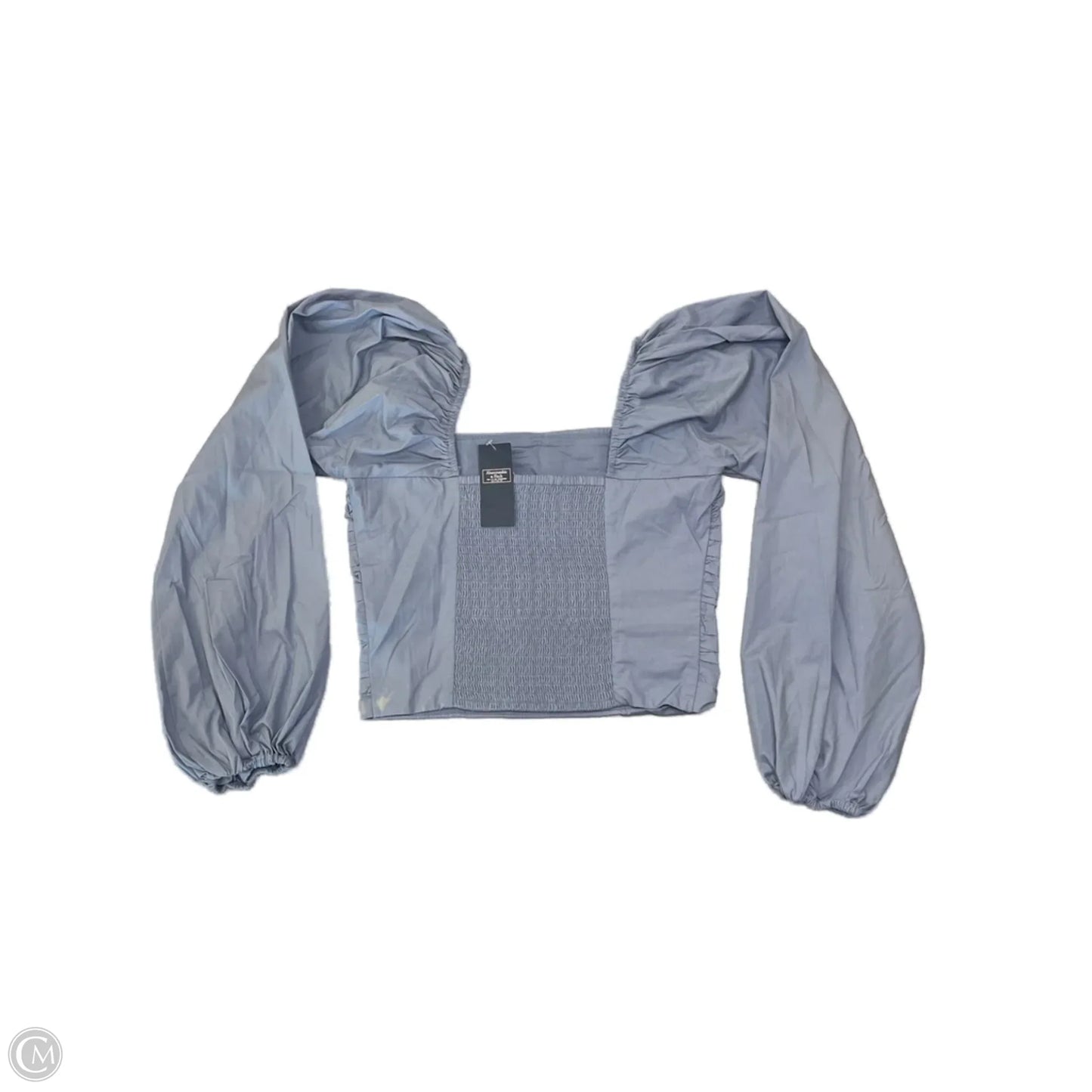 Blouse Long Sleeve By Abercrombie And Fitch In Blue, Size: S