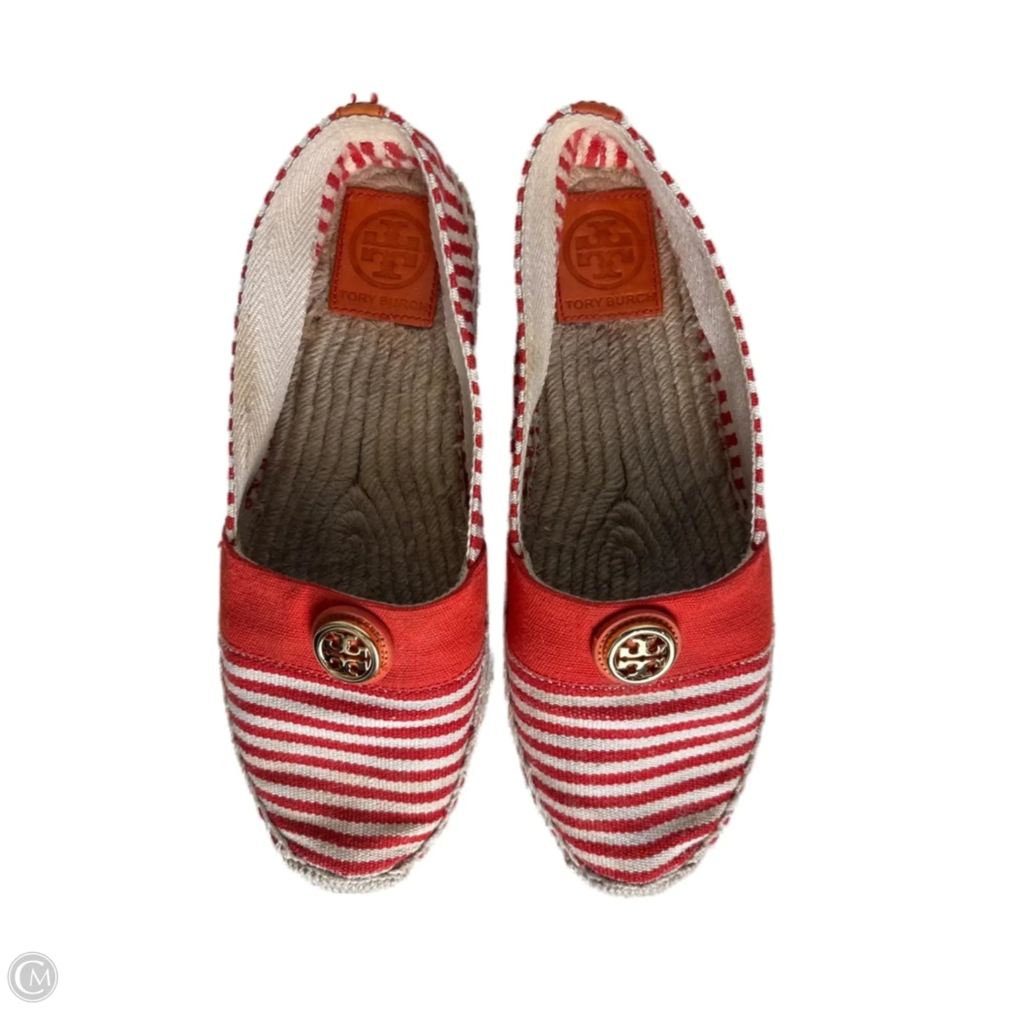 Shoes Designer By Tory Burch In Red & White, Size: 10