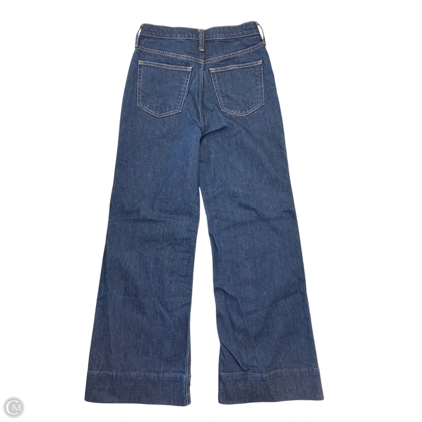 Jeans Wide Leg By J. Crew In Blue Denim, Size: 0