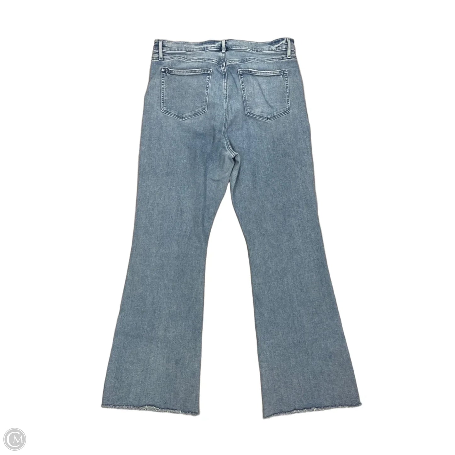 Jeans Flared By Loft In Blue Denim, Size: 16